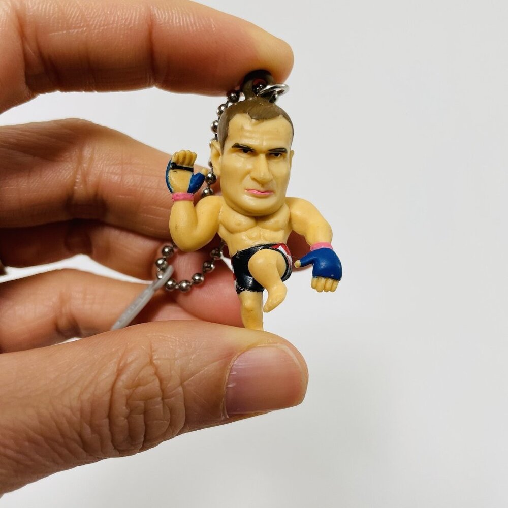 Pride Muay Thai Boxing Mirko Crocop Croatia Boxer Keychain Figure Fighter Mascot